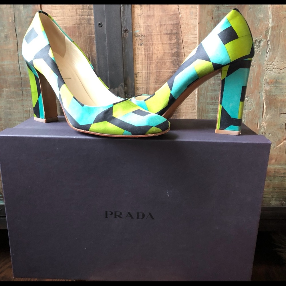 Silk Prada Heels